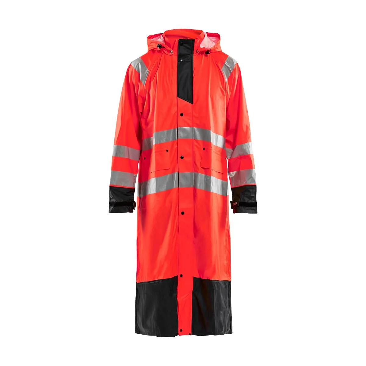 Rain&#x20;Coat&#x20;High&#x20;Vis&#x20;Level&#x20;1&#x20;4325&#x20;High&#x20;Vis&#x20;Oranje&#x2F;Marine&#x20;-&#x20;Bl&#xE5;kl&#xE4;der