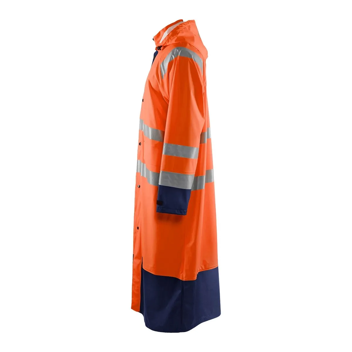 Rain&#x20;Coat&#x20;High&#x20;Vis&#x20;Level&#x20;1&#x20;4325&#x20;High&#x20;Vis&#x20;Oranje&#x2F;Marine&#x20;-&#x20;Bl&#xE5;kl&#xE4;der