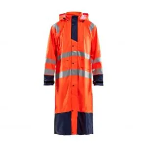 Rain&#x20;Coat&#x20;High&#x20;Vis&#x20;Level&#x20;1&#x20;4325&#x20;High&#x20;Vis&#x20;Oranje&#x2F;Marine&#x20;-&#x20;Bl&#xE5;kl&#xE4;der