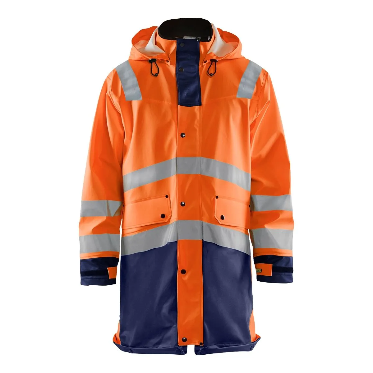 Rain&#x20;Jacket&#x20;High&#x20;Vis&#x20;Level&#x20;3&#x20;4326&#x20;High&#x20;Vis&#x20;Geel&#x2F;Marine&#x20;-&#x20;Bl&#xE5;kl&#xE4;der