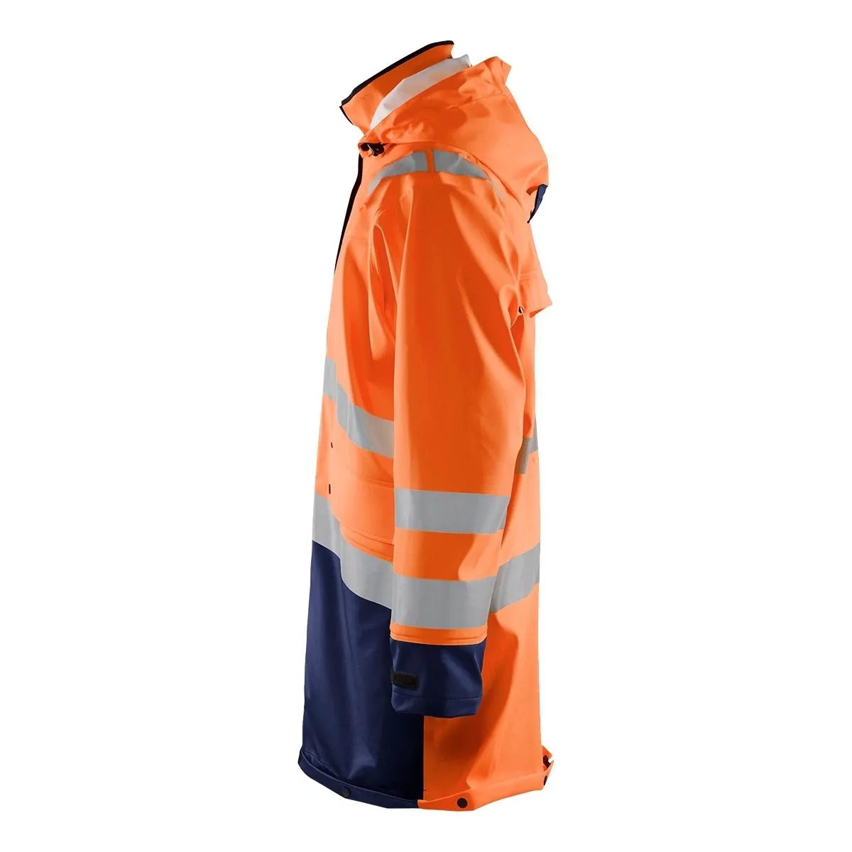 Rain&#x20;Jacket&#x20;High&#x20;Vis&#x20;Level&#x20;3&#x20;4326&#x20;High&#x20;Vis&#x20;Geel&#x2F;Marine&#x20;-&#x20;Bl&#xE5;kl&#xE4;der