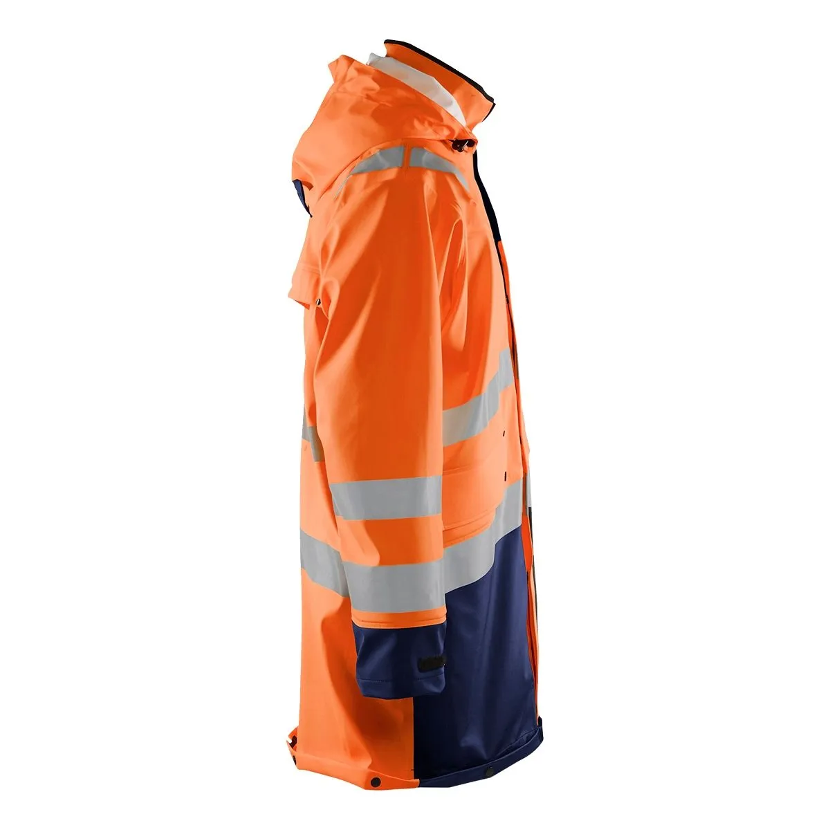 Rain&#x20;Jacket&#x20;High&#x20;Vis&#x20;Level&#x20;3&#x20;4326&#x20;High&#x20;Vis&#x20;Geel&#x2F;Marine&#x20;-&#x20;Bl&#xE5;kl&#xE4;der