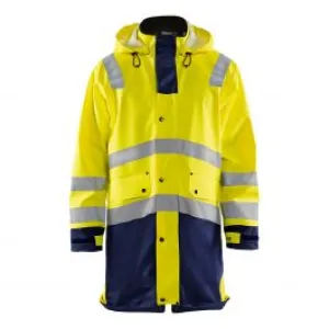 Rain&#x20;Jacket&#x20;High&#x20;Vis&#x20;Level&#x20;3&#x20;4326&#x20;High&#x20;Vis&#x20;Geel&#x2F;Marine&#x20;-&#x20;Bl&#xE5;kl&#xE4;der