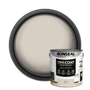 Ronseal One Coat Everywhere Matt Paint 2.5L Clay
