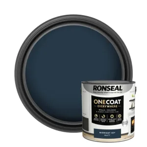 Ronseal One Coat Everywhere Matt Paint 2.5L Midnight Sky
