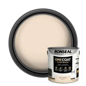 Ronseal One Coat Everywhere Matt Paint 2.5L Soft Sand