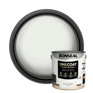 Ronseal One Coat Everywhere Matt Paint 2.5L Winter Frost