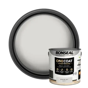 Ronseal One Coat Everywhere Matt Paint 2.5L Winter Sky