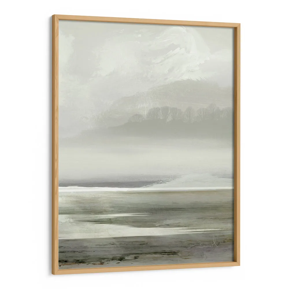 Serene Watercolor Horizons Abstract Art