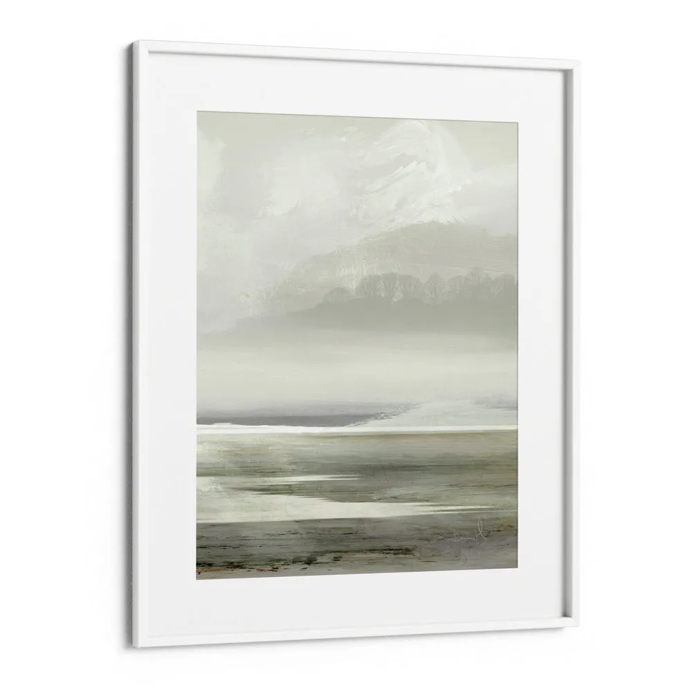 Serene Watercolor Horizons Abstract Art