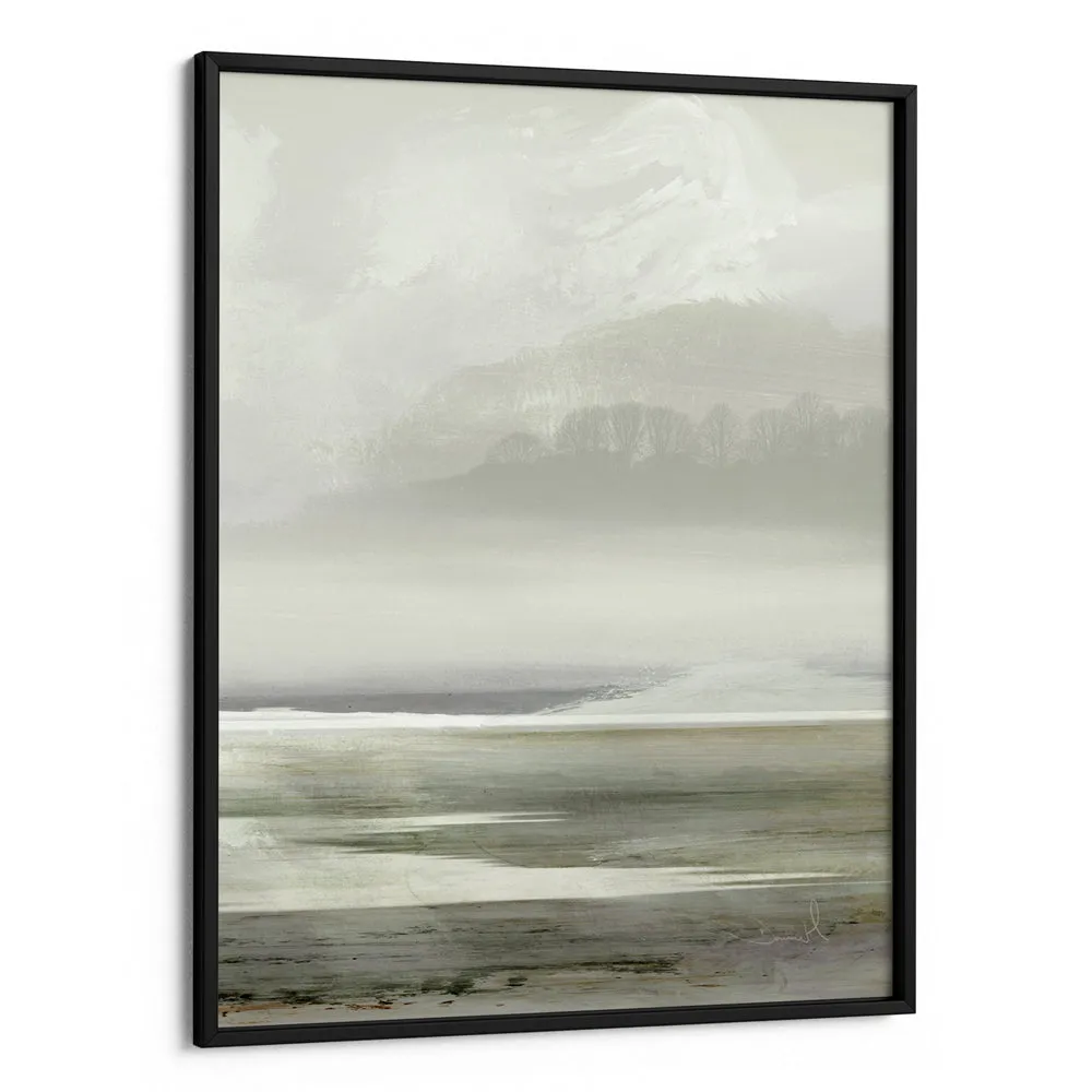 Serene Watercolor Horizons Abstract Art
