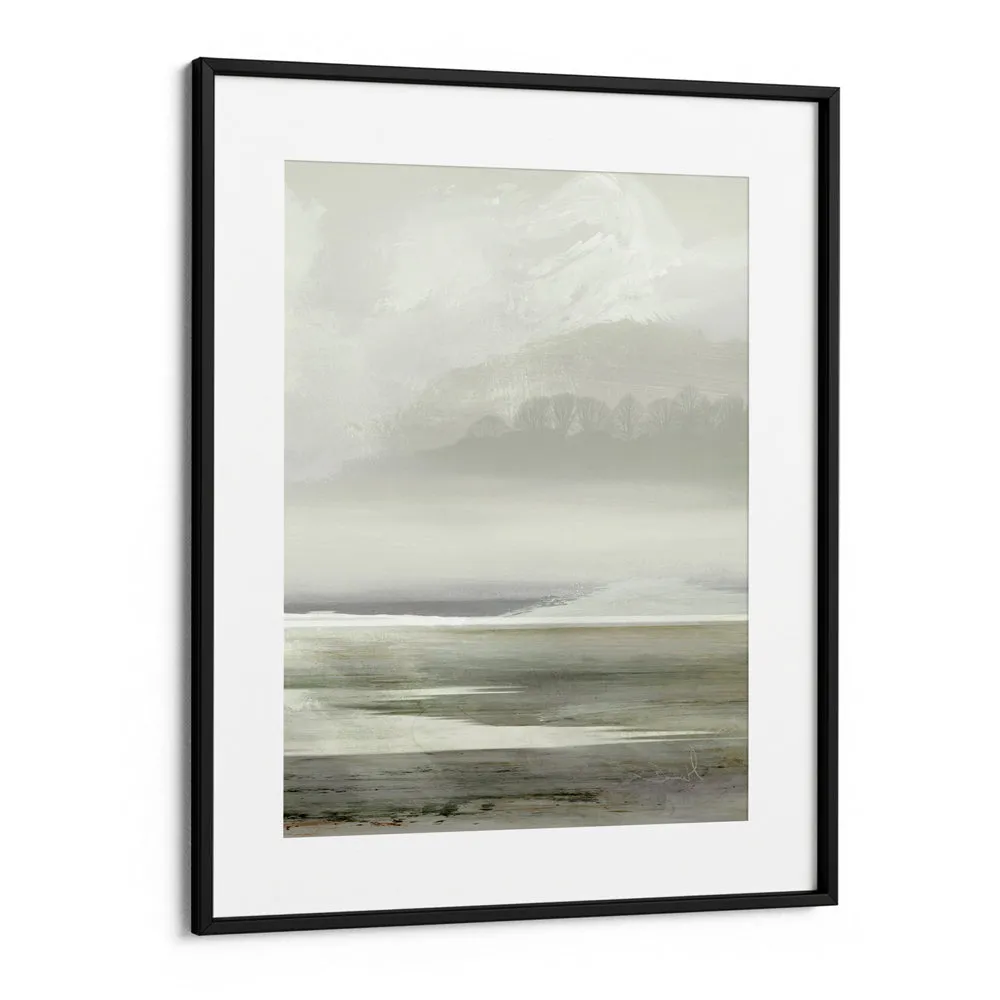 Serene Watercolor Horizons Abstract Art