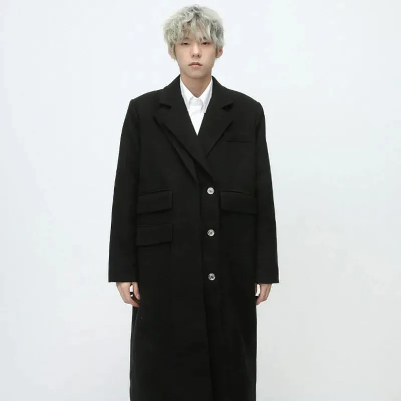 Solid Double Layer Multi-Pocket Coat