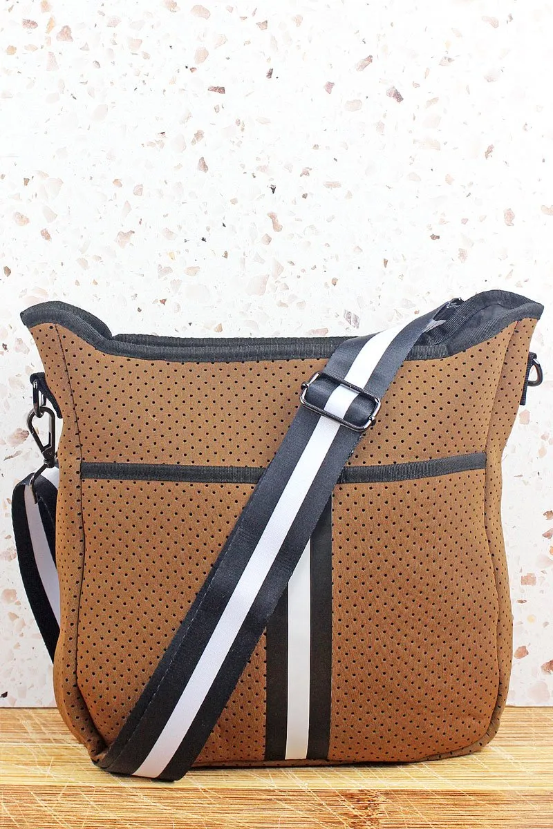 SPENCER COFFEE NEOPRENE CROSSBODY