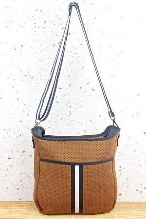 SPENCER COFFEE NEOPRENE CROSSBODY