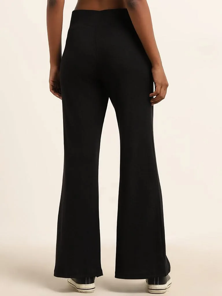 Superstar Black Mid-Rise Pants