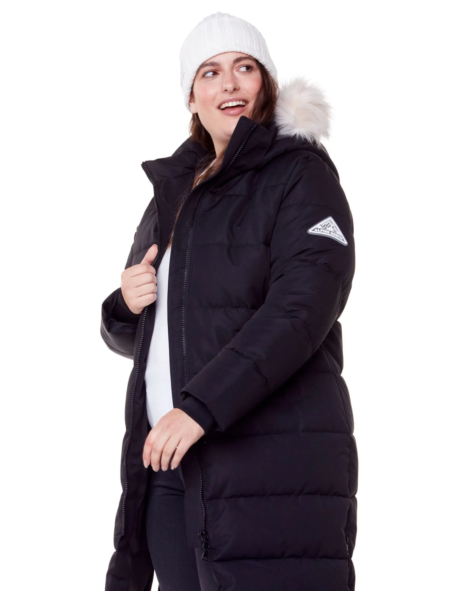 Vegan Down  Ultra Long Length Parka | Black
