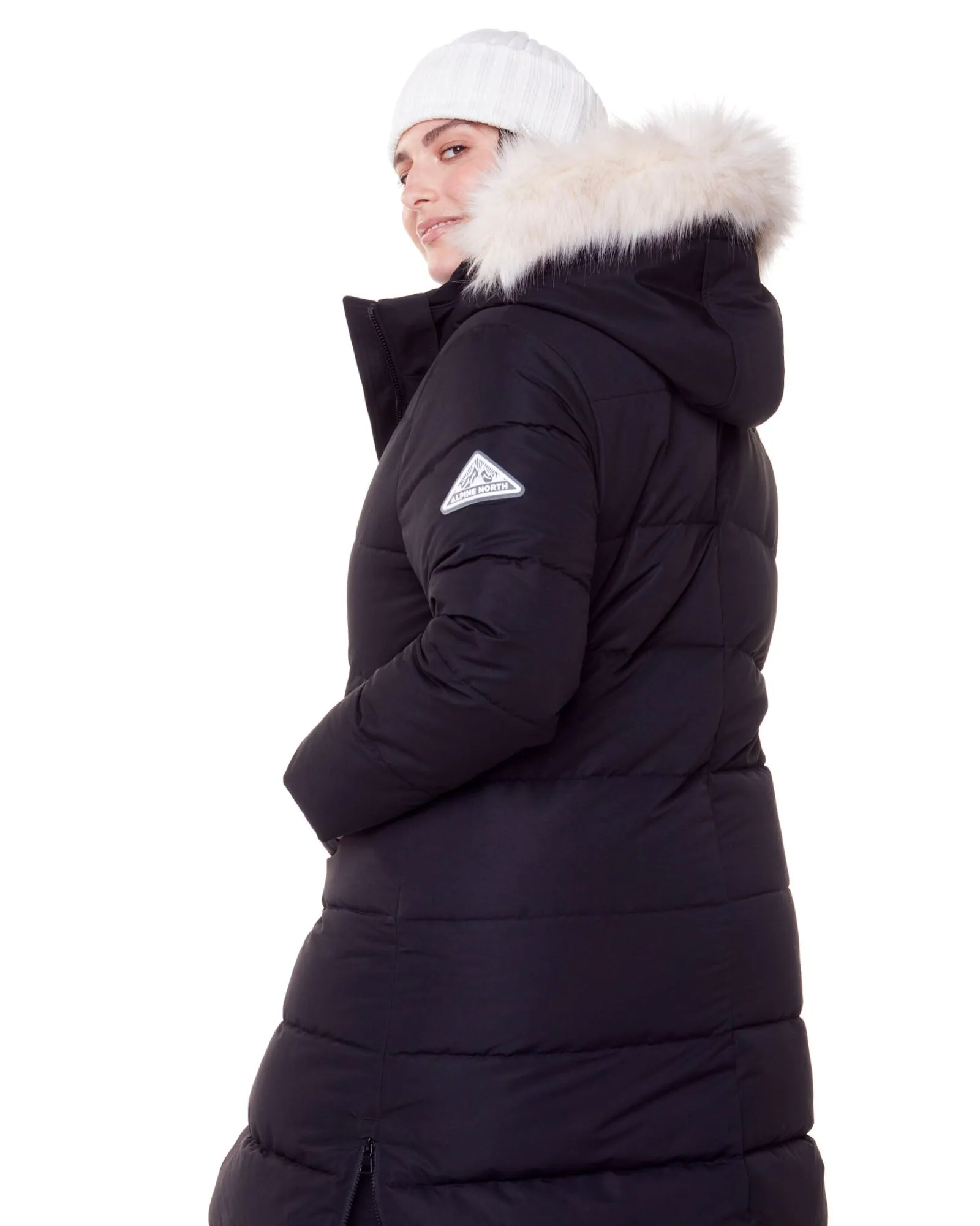 Vegan Down  Ultra Long Length Parka | Black