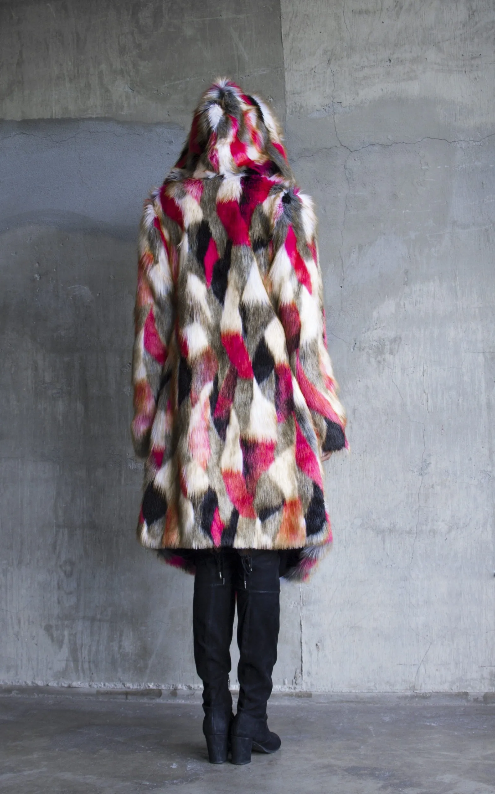 Women's Desert Warrior Coat in "Acid Poly Pink"